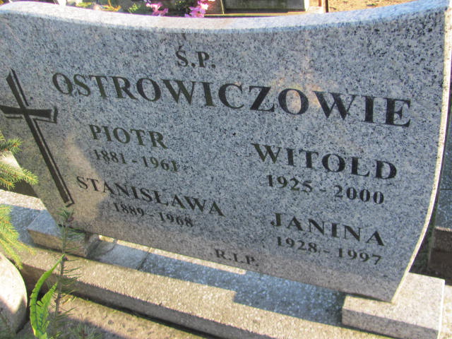 Witold Ostrowicz 1925 Mikstat - Grobonet - Wyszukiwarka osób pochowanych