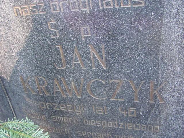 Jan Krawczyk 1937 Mikstat - Grobonet - Wyszukiwarka osób pochowanych