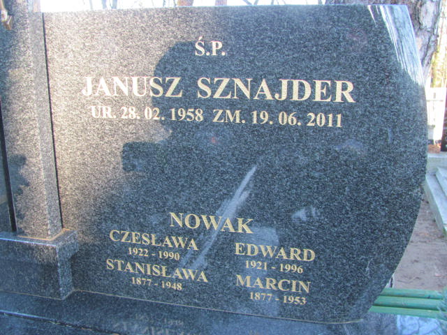 Janusz Sznajder 1958 Mikstat - Grobonet - Wyszukiwarka osób pochowanych