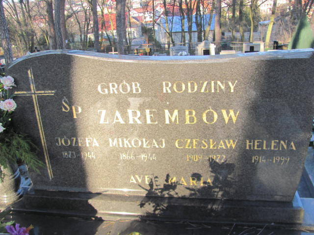 Mikołaj Zaremba 1865 Mikstat - Grobonet - Wyszukiwarka osób pochowanych