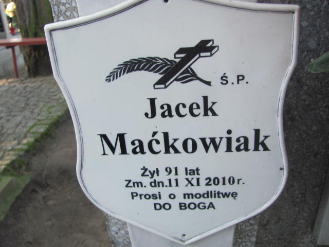 Jacek Maćkowiak 1919 Mikstat - Grobonet - Wyszukiwarka osób pochowanych